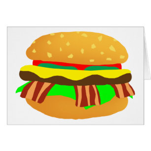 Cartão Bacon Cheeseburger