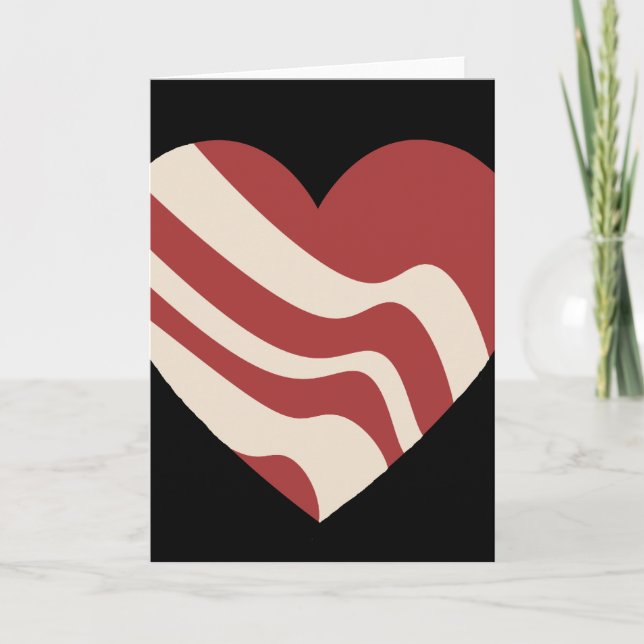 Cartão Bacon Heart (Frente)