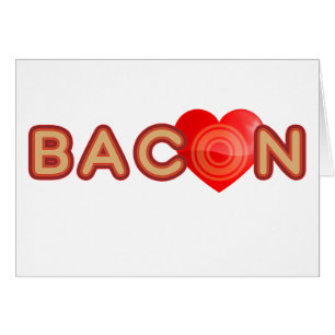 Cartão Bacon LOVE
