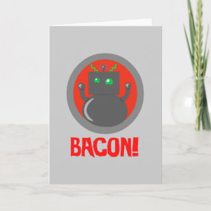 Cartão Bacon Robot