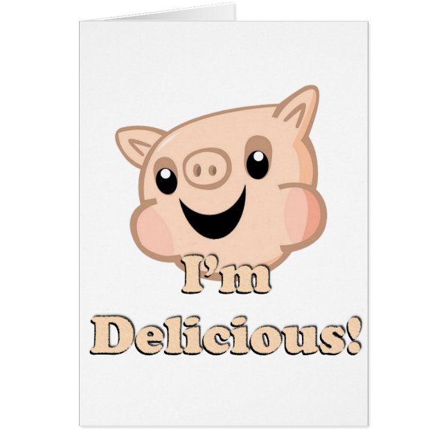 Cartão Bacon saboroso (Frente)