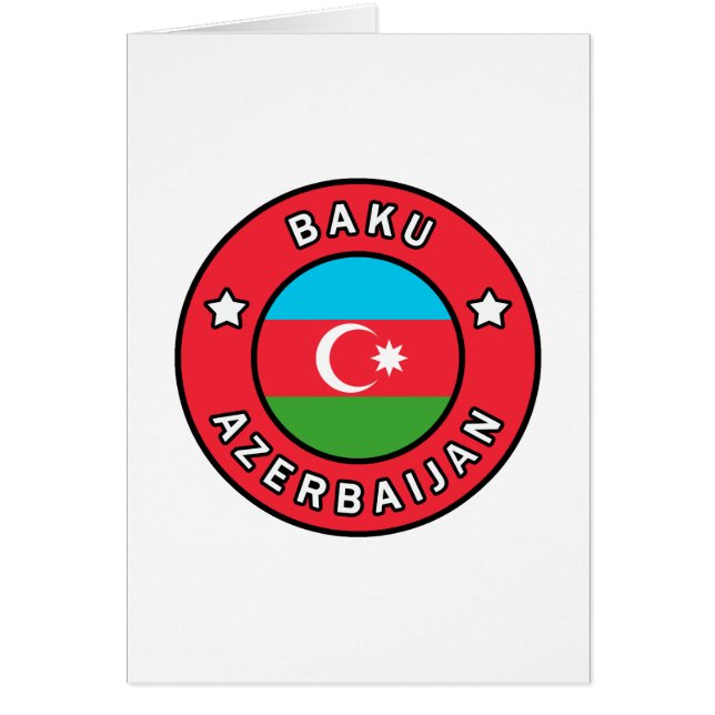 Cartão Bacu Azerbaijão (Frente)