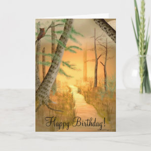Cartão Bad Moon Rising Birthday Card