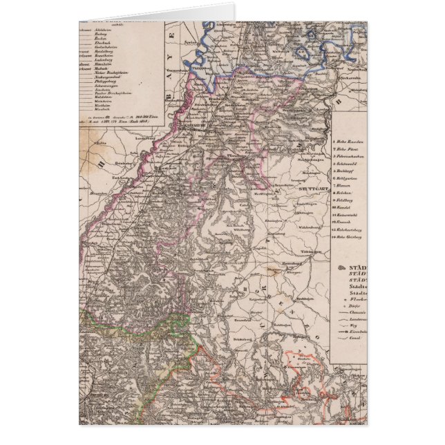 Cartão Baden, Alemanha (Frente)