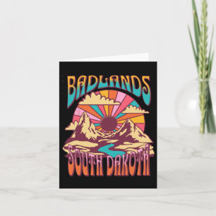 Cartão Badlands South Dakota Nature Hiking Mountain Outdo