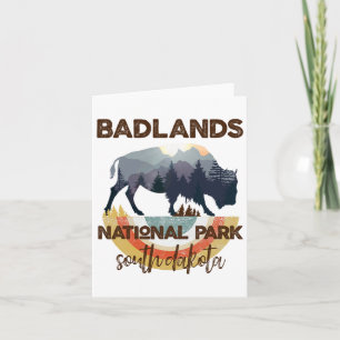Cartão Badlands South Dakota Shirt Sd National Park Hikin