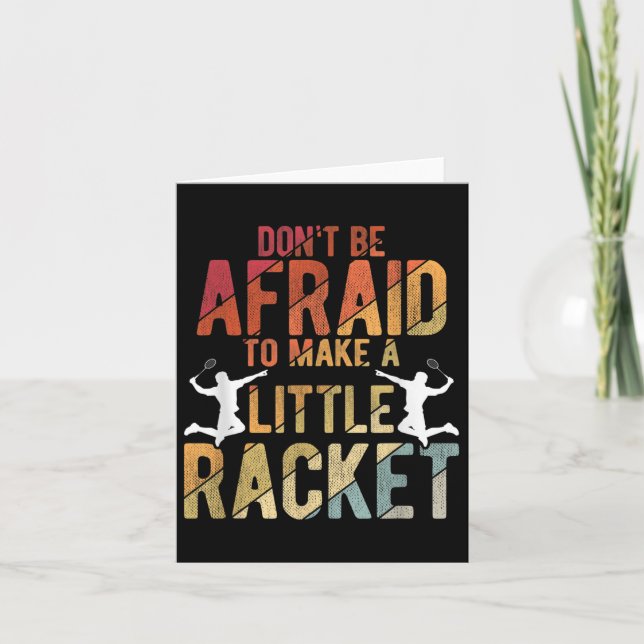 Cartão Badminton (Frente)