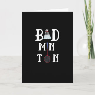 Cartão Badminton 2