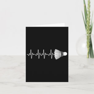 Cartão Badminton Art Para Homens Badminton Lover Badmin