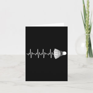 Cartão Badminton Art Para Homens Badminton Lover Badmin