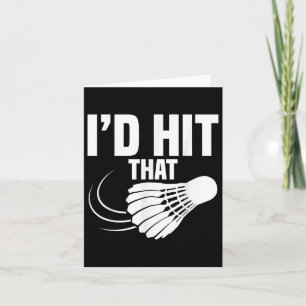 Cartão Badminton Coach Shuttle Id Atingiu Jogador De Badm