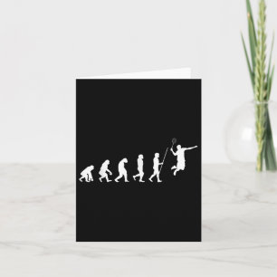 Cartão Badminton da Evolução _ Shuttle _ Badminton Player