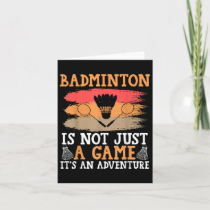 Cartão Badminton de Peteca