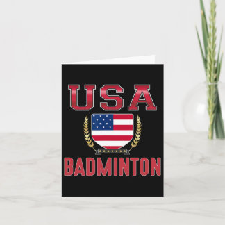 Cartão Badminton dos EUA -