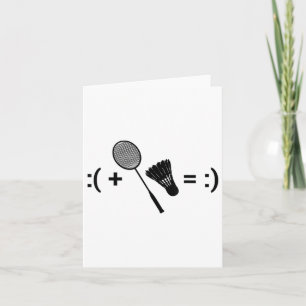 Cartão Badminton Game Shuttle Sport Badminton