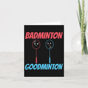 Cartão Badminton Goodminton Racket Meme