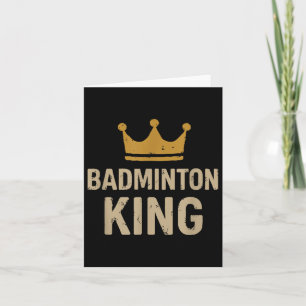 Cartão Badminton King - Legenda Smash &amp; Régua do Trib