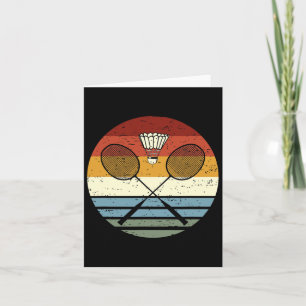 Cartão Badminton - Legal Roupa De Esporte De Retrô Vintag