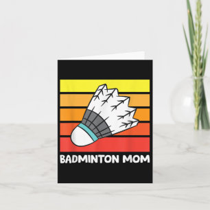 Cartão Badminton Mãe Engraçado Badminton Mãe