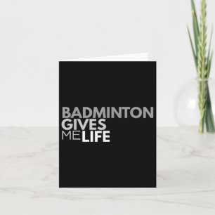 Cartão Badminton me dá uma citação de Badminton da Tee Li