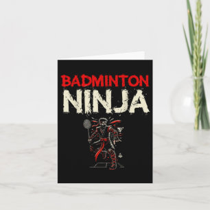 Cartão Badminton Ninja Shuttle