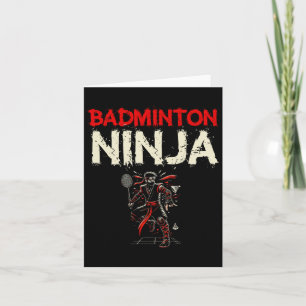 Cartão Badminton Ninja Shuttle
