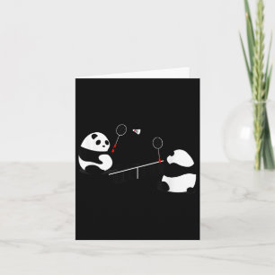Cartão Badminton Panda Volley