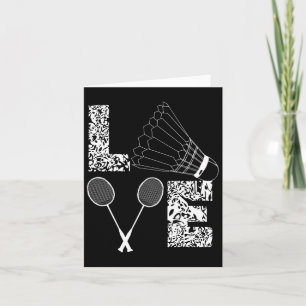 Cartão Badminton Player Badminton Lover Shuttle