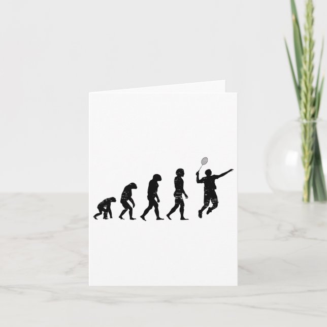 Cartão Badminton Player Shuttle (Frente)