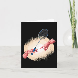 Cartão Badminton Player Shuttle Gift Badminton