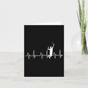 Cartão Badminton Player Vintage Badminton