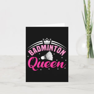 Cartão Badminton Queen
