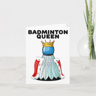 Cartão Badminton Queen _ Girls Badminton Shirt _ Womens B