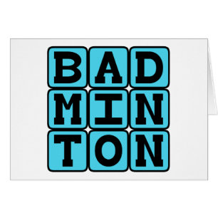 Cartão Badminton, Racquet Sport