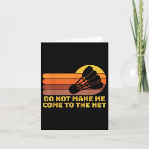 Cartão Badminton Shuttle