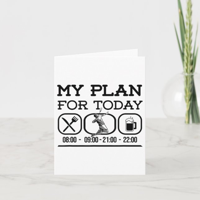 Cartão Badminton Shuttles Badminton Racket Garden Game Ba (Frente)