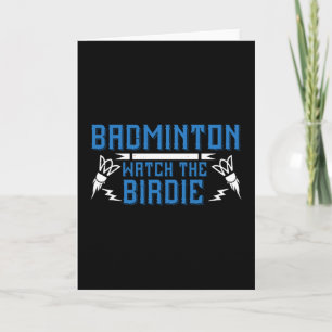 Cartão Badminton - Veja o Birdie
