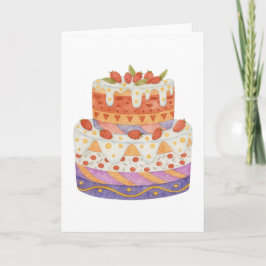 Cartão Bagaço de morango de dois níveis