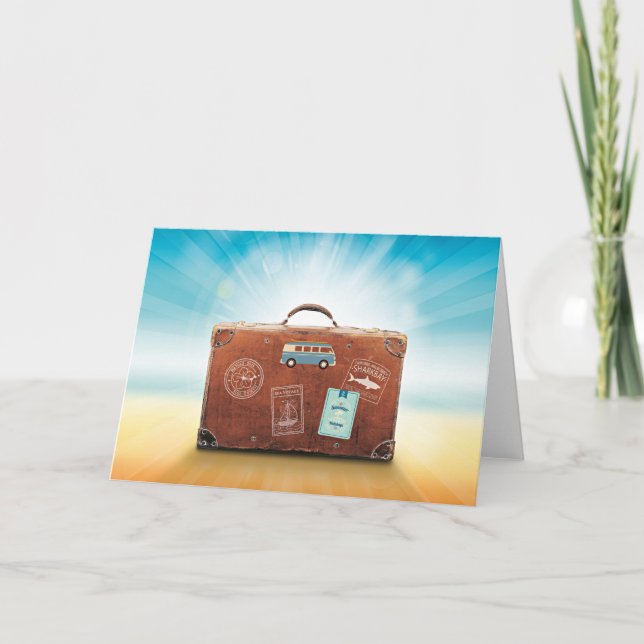 Cartão Bagagem...embalado e pronto a partir, (Frente)