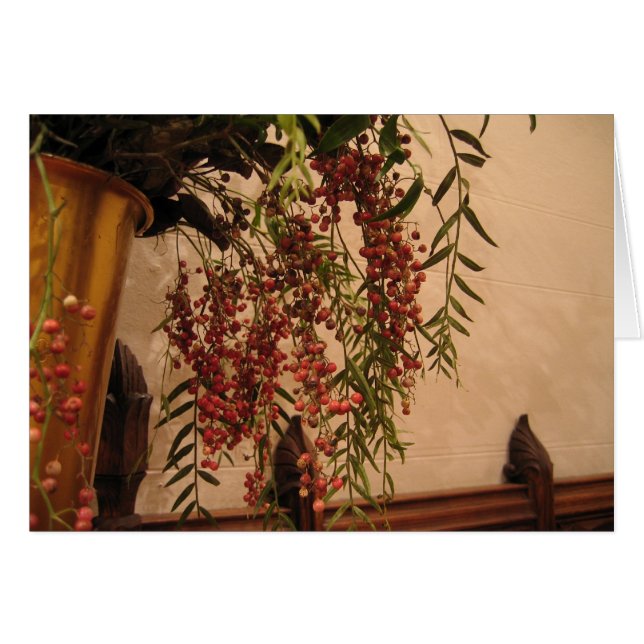 Cartão Bagas da pimenta (Frente Horizontal)