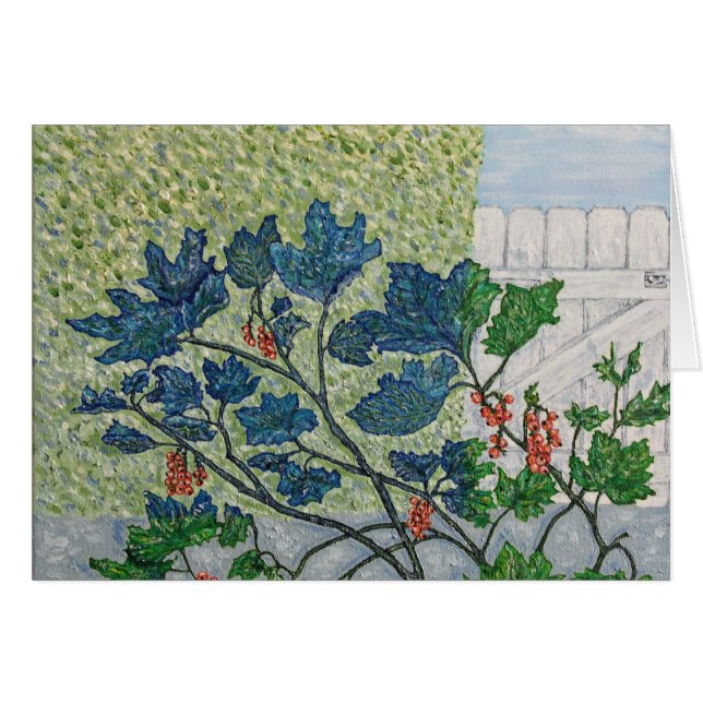 Cartão Bagas do Redcurrant (Frente horizontal)