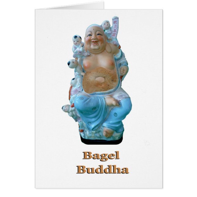 Cartão Bagel Buddha (Frente)
