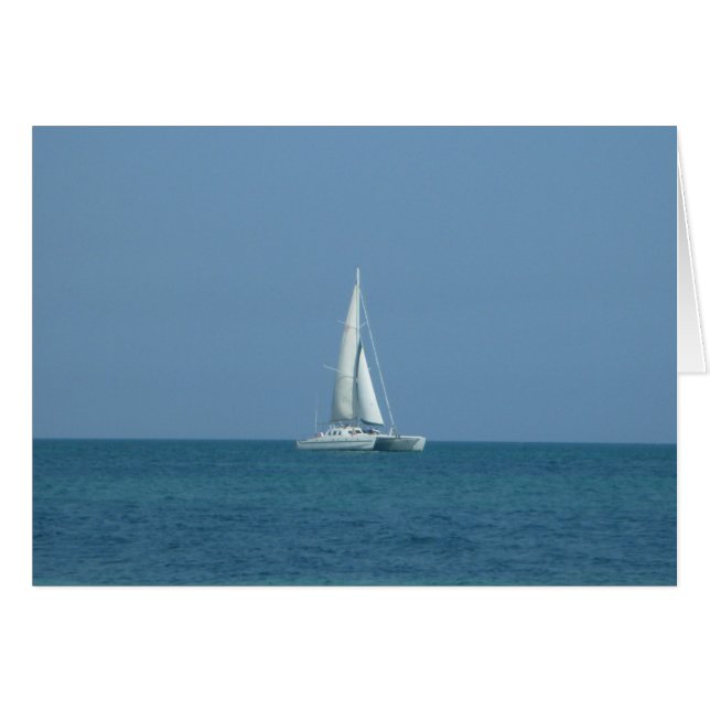 Cartão bahamas de vela (Frente Horizontal)