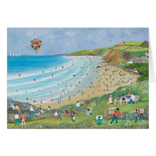 Cartão Baía Cornualha de Watergate (Frente Horizontal)