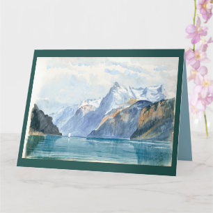 Cartão Baía de Uri, Brunnen, por John    SargentHoliday 