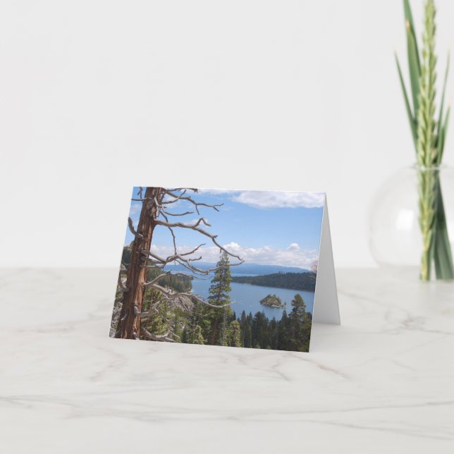 Cartão Baía esmeralda, Lake Tahoe (Frente)
