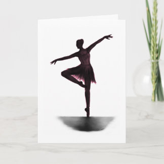 Cartão bailarina "Grace" - rosa