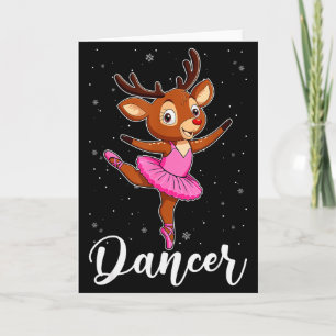 Cartão Bailarina Rena Ballerinas Natal Pjs Mulher
