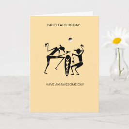Cartão Bailarinos de Silhueta Incríveis Dia dos Pais 