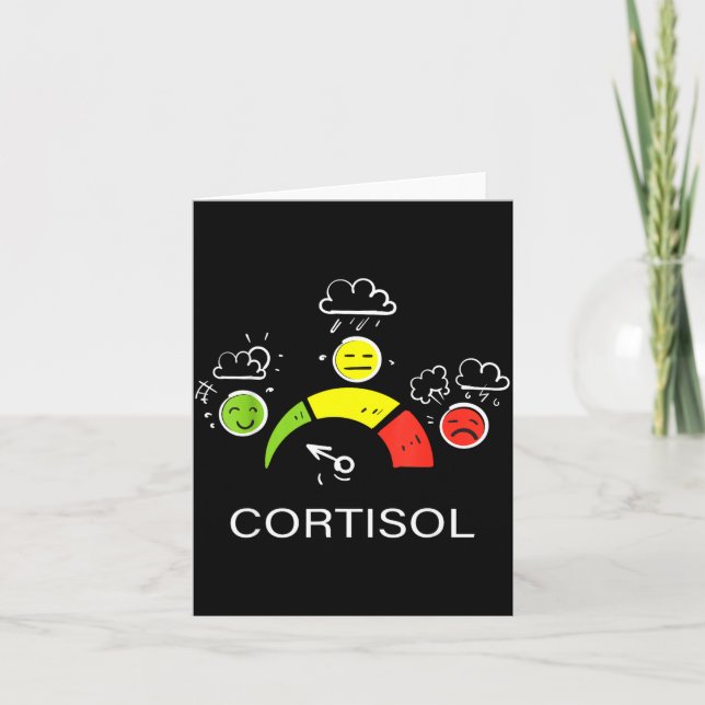 Cartão Baixos níveis de cortisol v meme  (Frente)